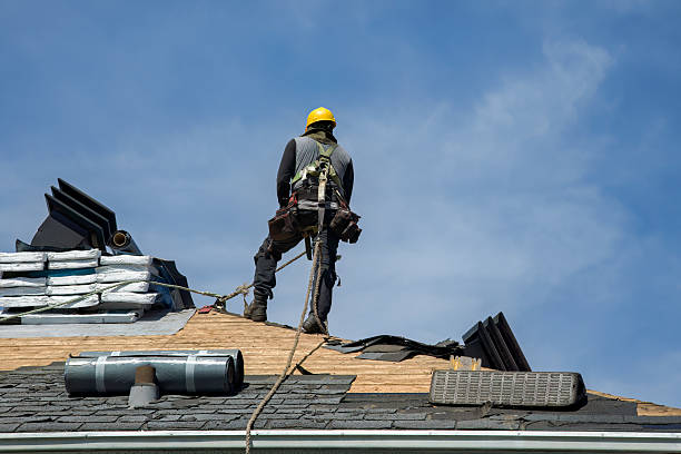Professional Roof Installation technician working in Plano, IL